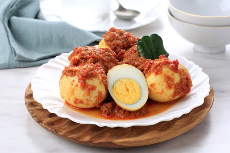 Telur Bulat Balado Padang